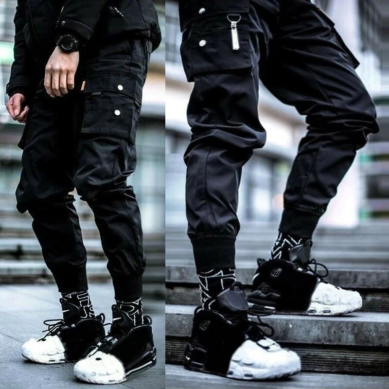 Модные мужские брюки карго джоггеры с карманами 2019 брендовые новые армейские