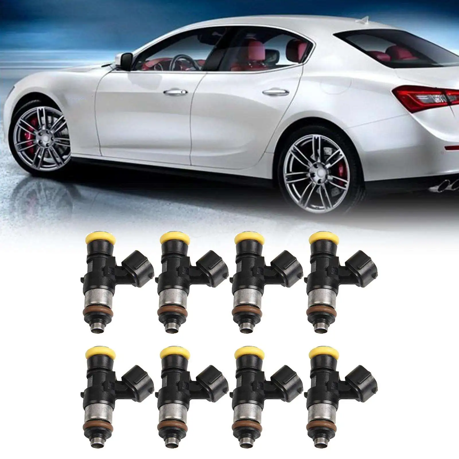 

8x Fuel Injectors Durable 2200Cc 210lb 0280158821 Gas Injector Fit for Corvette LS3 LS7 Replacement for Toyota Accessories
