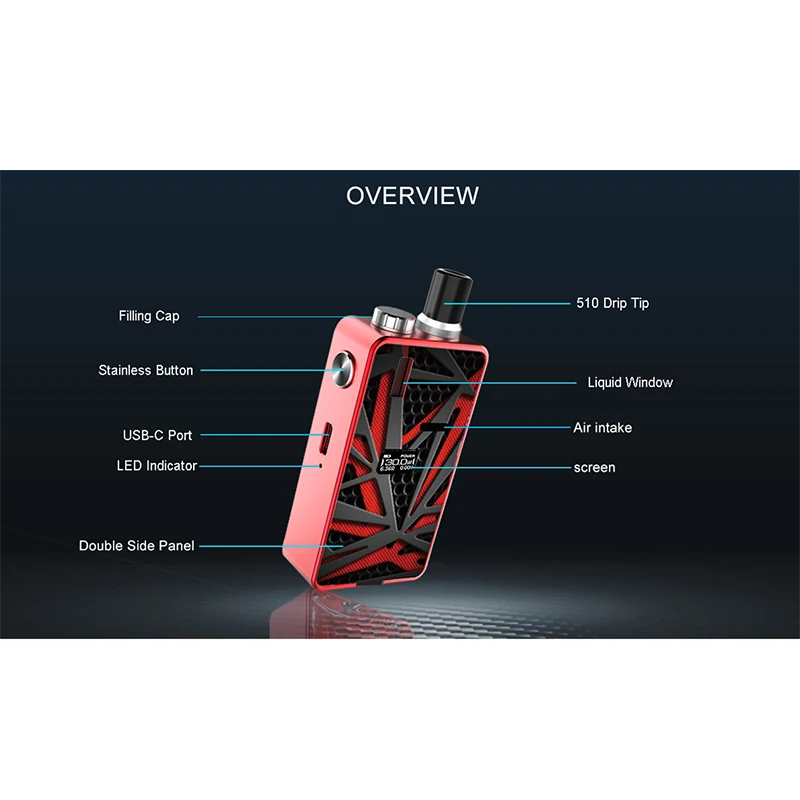 

Original HUGO Vapor Kylin Kit 30W Vape Electronic Cigarette Mod with 0.49 inch OLED screen Kit vs Thro Pro Vape mod dovpo dual