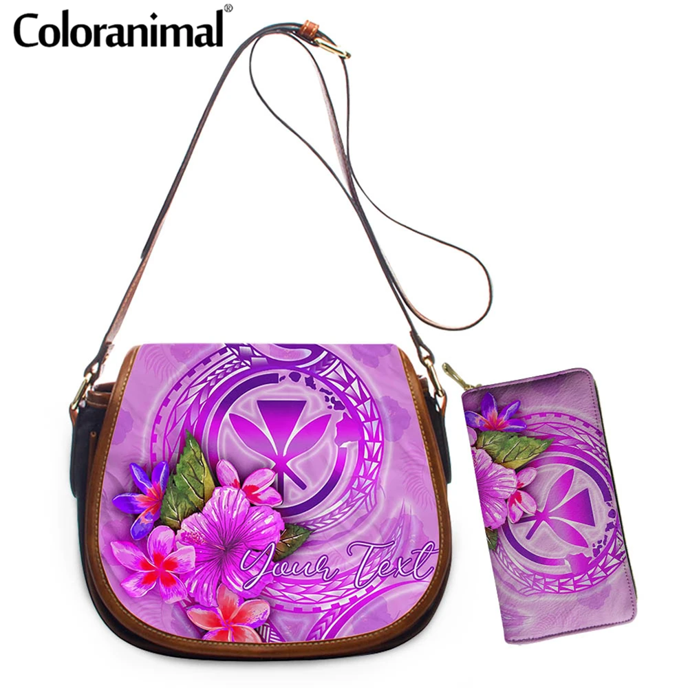 Coloranimal бренд дизайн сумка из искусственной кожи с ремешком через плечо на Гавайях