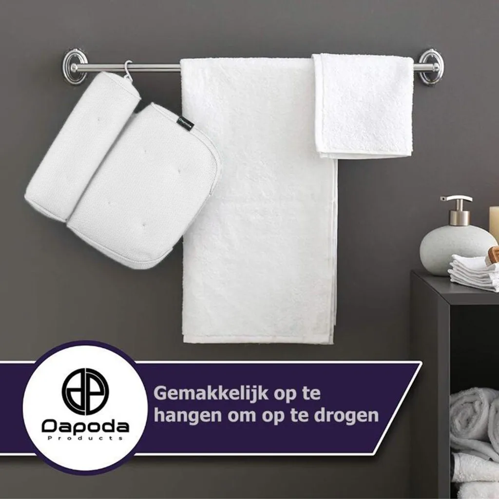 Белая Подушка для ванны Массажная подушка дома спа шеи и спины с подушкой на