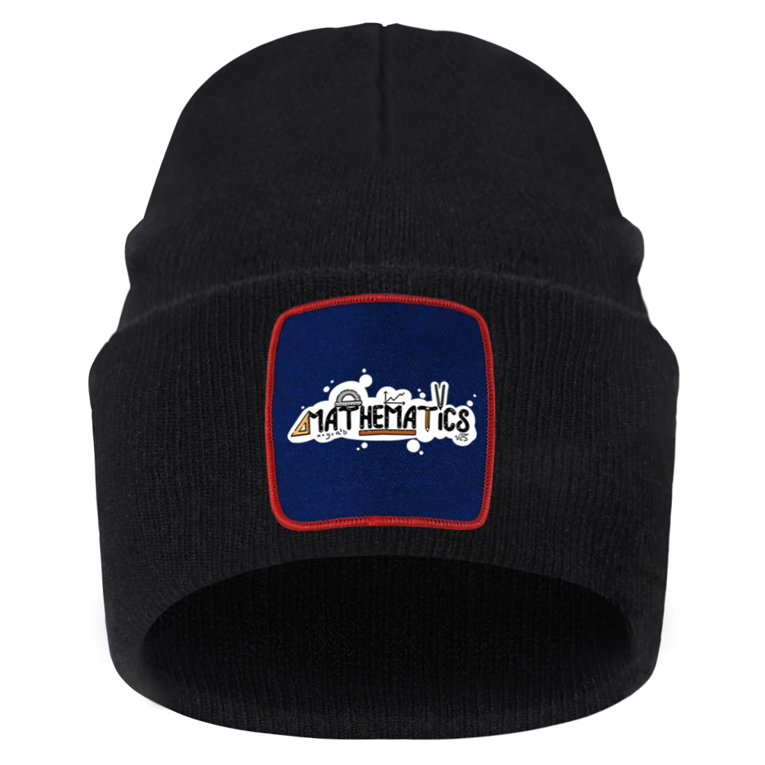 

Шапка унисекс, зимняя вязаная, с буквенным принтом