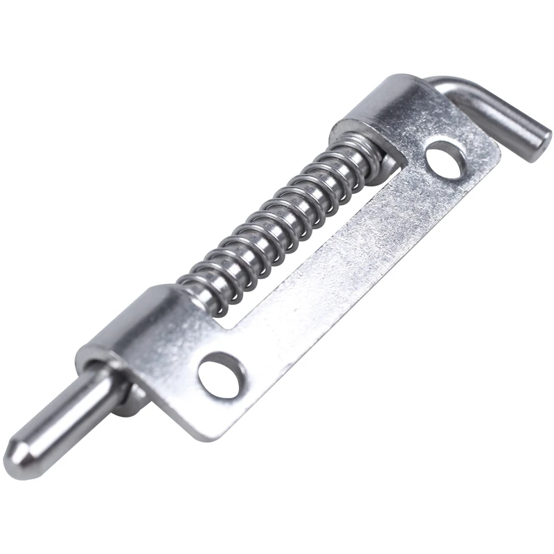 Hardware Spring Loaded Metal Security Barrel Bolt Latch 3.5&quot Long Silver Tone | Обустройство дома