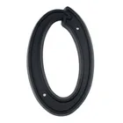 139 мм большой 3D дом номер двери домашний адрес Номера для дома номер цифровой двери наружный знак 5,5 дюймов. #0 черный АБС-пластик