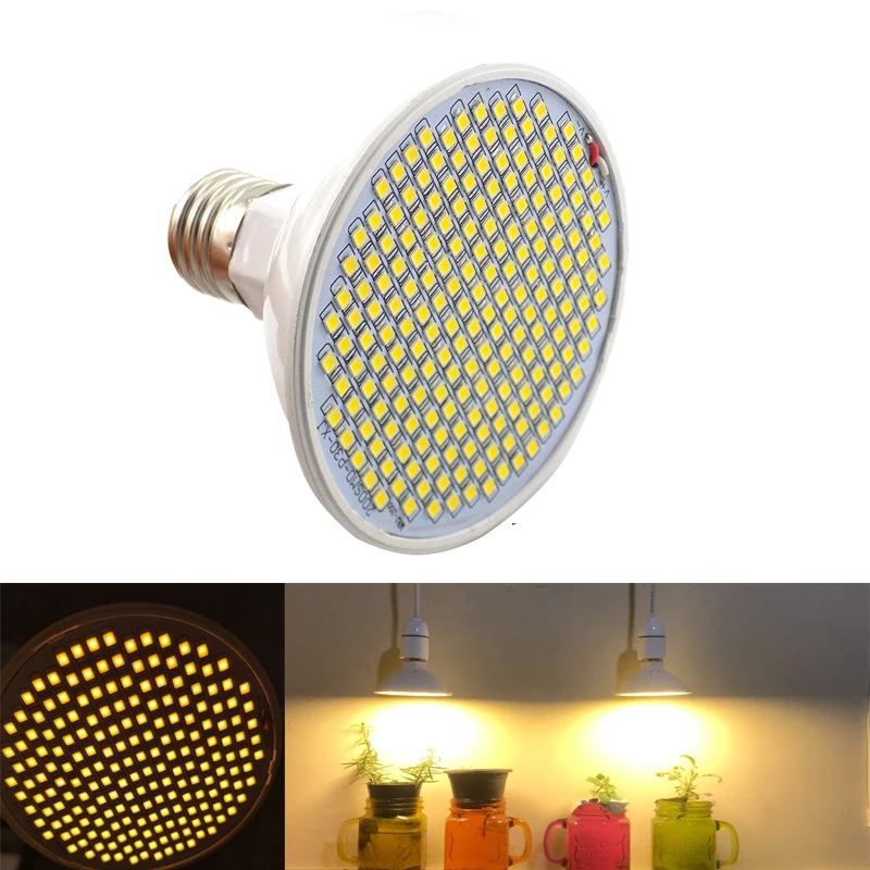 8w full spectrum 200 led plant grow light yellow fitolamp phytolamp indoor vegs cultivo growbox tent home room green house free global shipping