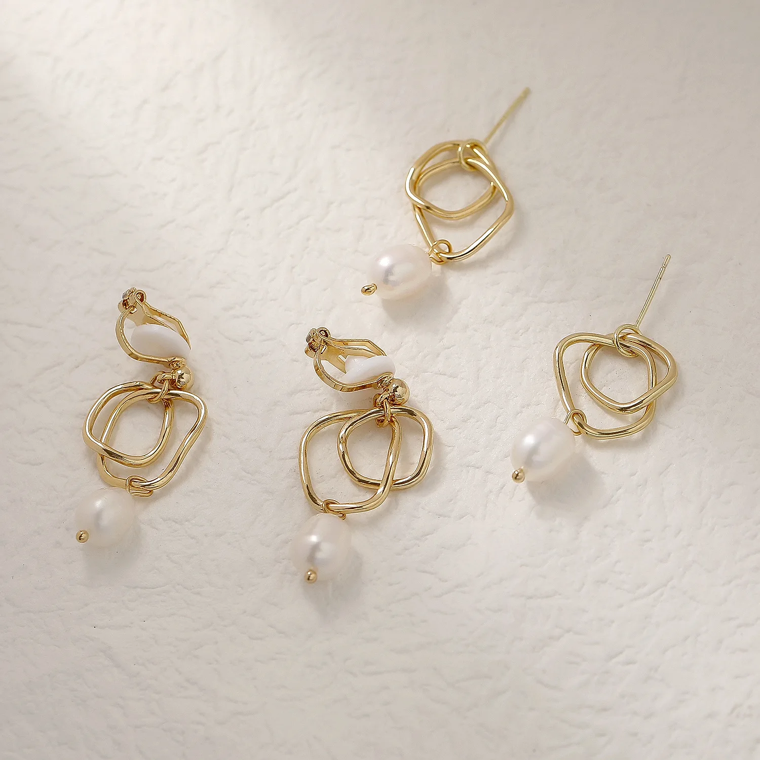 

Fashion 14kGold Filled Freshwater Pearl Earring W/ S925 Silver Needle Stud Earrings W/Brass Jewelry for Women 2021 HYACINTH Hot