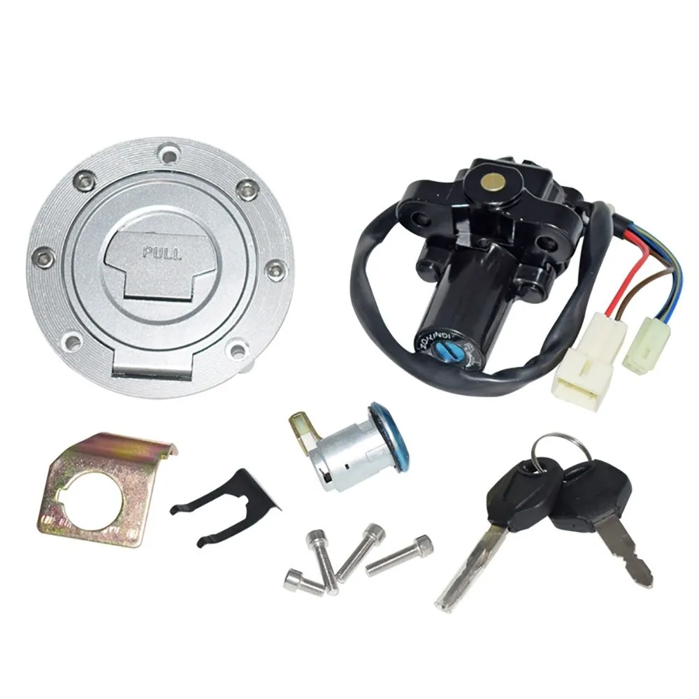 

for Honda CBR 600RR 2007-2014 1000RR 2008-2014 Motorcycle Ignition Switch + Fuel Gas Cap Tank Cover + Seat Lock + 2 Locking