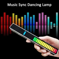 colorful rgb led music pickup lamp rechargeable sound control rhythm atmosphere light for party bar car home disco dj computer