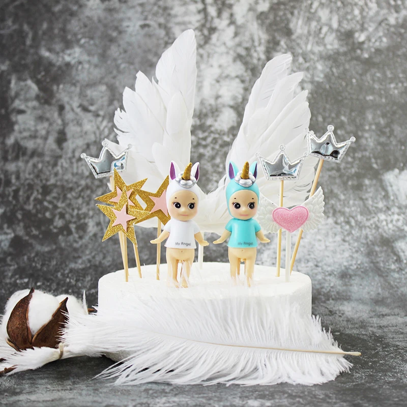 Лидер продаж Новые 2021 выпечка торта ко дню рождения украшения Купидон Единорог