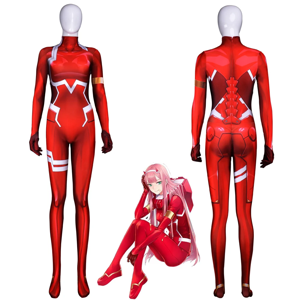 Женский объемный костюм Дарлин во Франке 02 Zero Two для косплея боди Зентаи