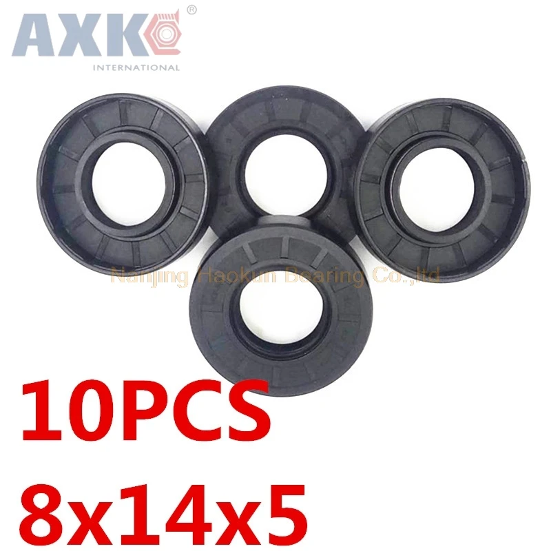 AXK 10 шт TC8x14x5 каркасное сальник 8*14*5 уплотнения высококачественное уплотнение