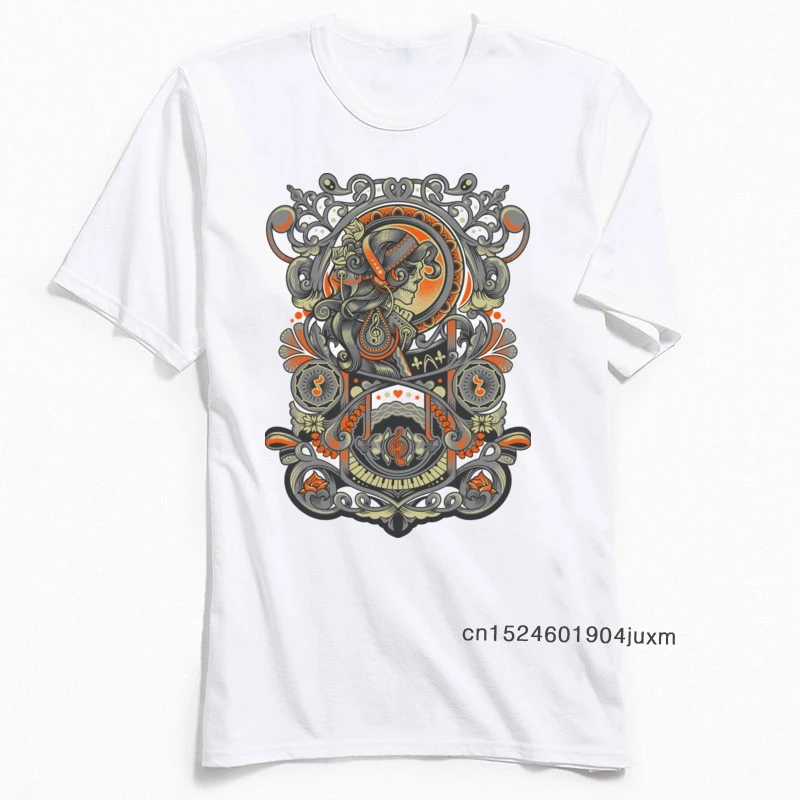 Футболка мистическая Interlude Мужская футболка винтажная белая Топы с короткими