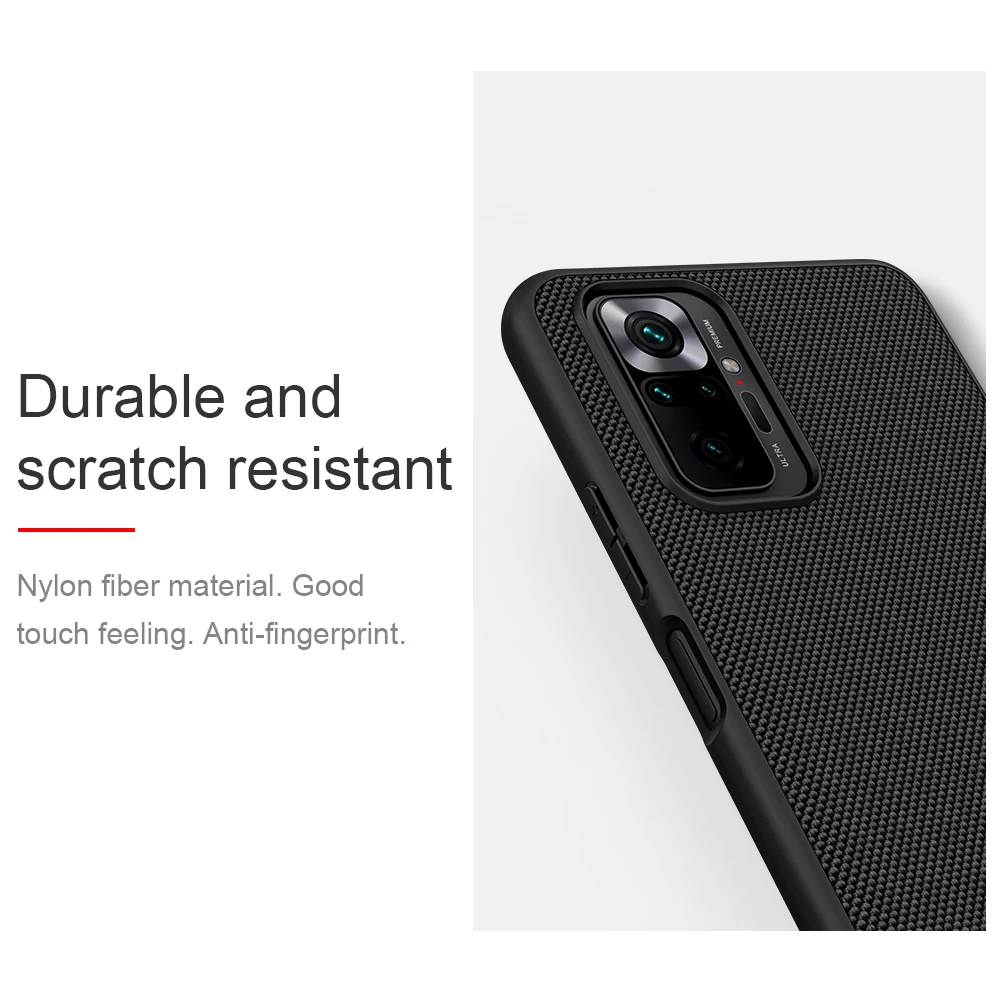 Для Xiaomi Redmi Примечание 10 Pro чехол Nillkin 3D нейлоновые ручки из ультра-тонкий на