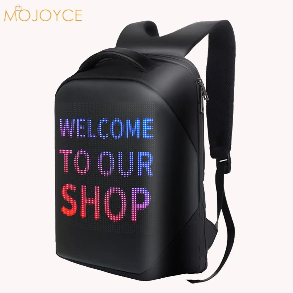 

Women Men LED Backpack Display Laptop Bag Smart Light Multi-function Waterproof Large Capacity Computer Backpacks