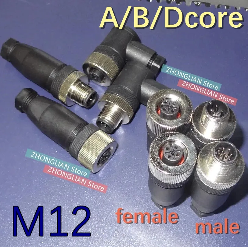 Авиационный Штекер 1 шт./лот M12 4/5/8/сердечник/штырь/отверстие разъем датчика
