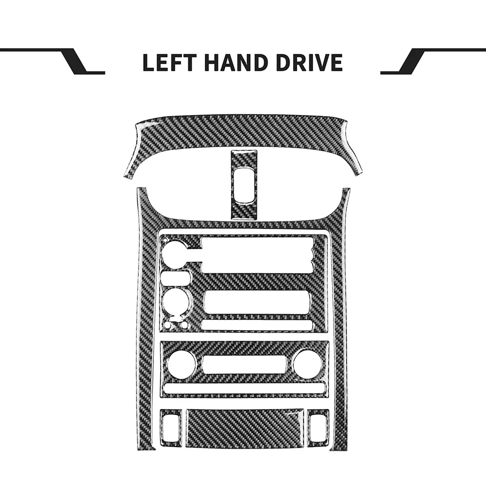 

8pcs/set Auto Styling Trim Cover Sticker Parts Carbon Fiber Console Control Panel Cover Trim for Corvette C6 2005-2007