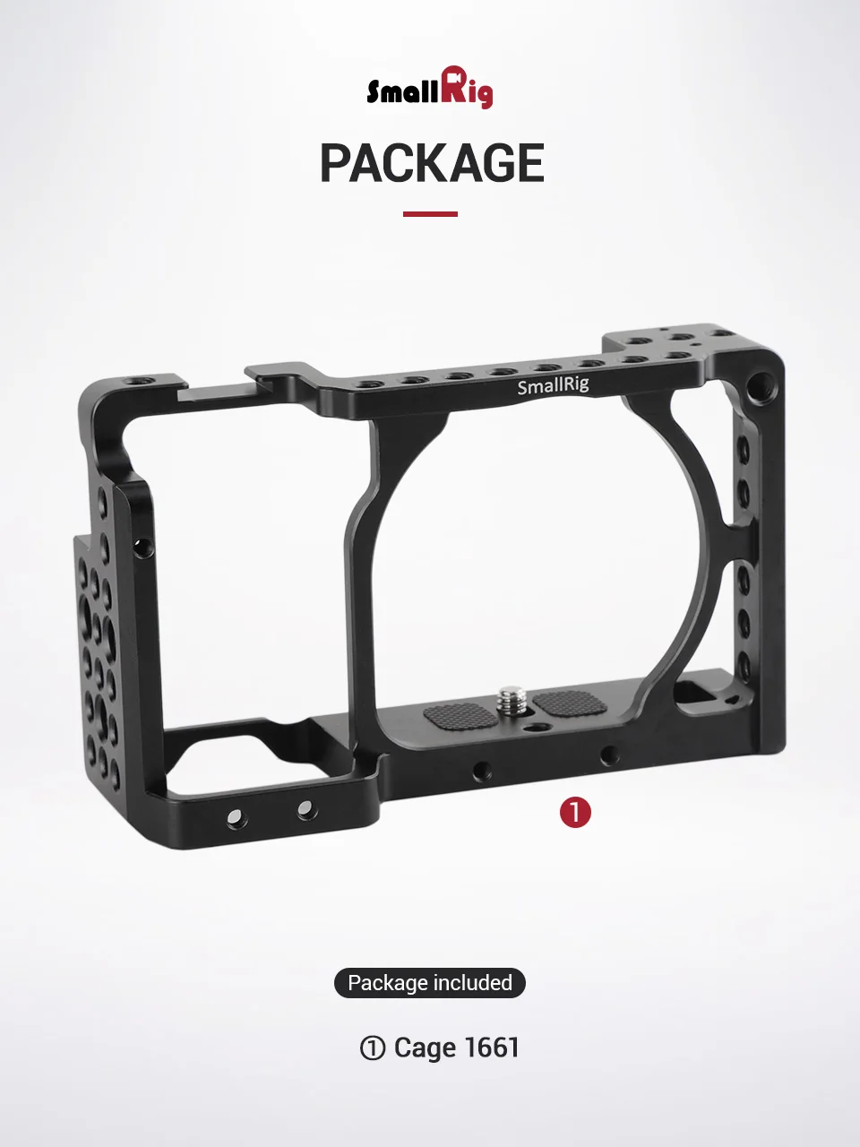 Клетка для камеры SmallRig для sony A6000/A6300/A6500 ILCE-6000/ILCE-6300/A6500/Nex-7 клетка из алюминиевого сплава для крепления штатива монитор-1661