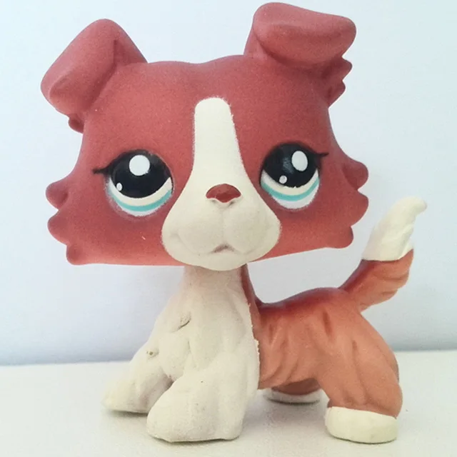 Редкие животные pet shop lps игрушка такса собака такса коричневая Оригинальная фигурка колли кокер спаниель отличный Дэн подарки для детей - Цвет: 4