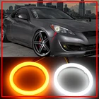 Двухцветсветильник светодиодный индикатор поворота Angel Eye для Hyundai Genesis Coupe 2010 2011 2012 2013 2014 хлопок