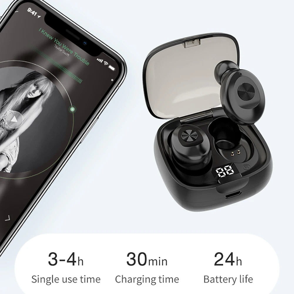 XG8 цифровые TWS Bluetooth 5 0 мини-наушники-вкладыши IPX5 водонепроницаемые спортивные
