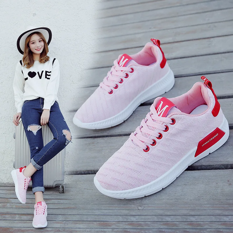 Новинка 2019 года сезон осень спортивная женская обувь для бега ulzzang Harajuku дышащая