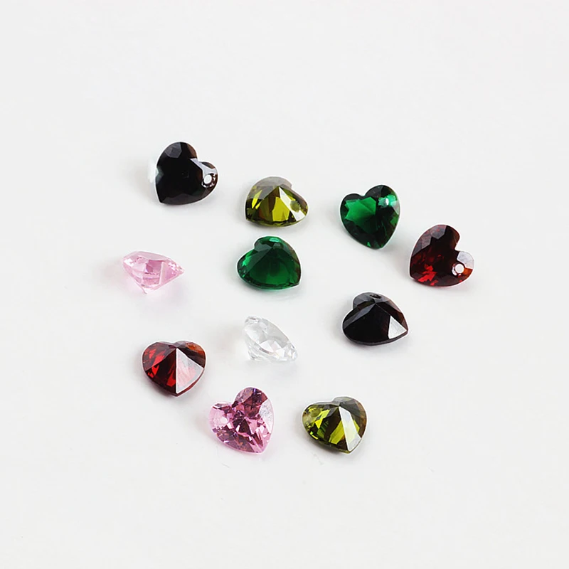 6 шт. Новая мода Любовь Кристалл Циркон левая и правая сторона одного отверстия