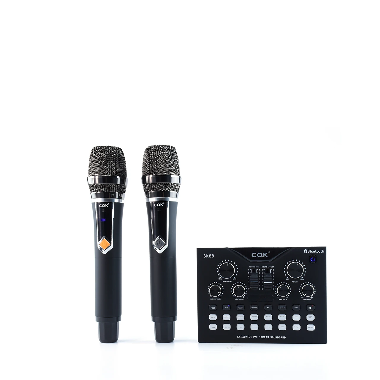 

Аккумуляторная звуковая карта COK SK88 для домашнего использования, usb, звуковая карта для студийной записи с микрофоном, звуковые карты