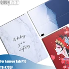 Чехол-книжка для планшета Lenovo Tab P10, 10,1 дюйма, силиконовый мягкий чехол с рисунком, противоударный, TB-X705F