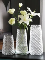 creative transparent glass vase simple creative hydroponic flower arrangement living room dry vase desktop decoration decoration