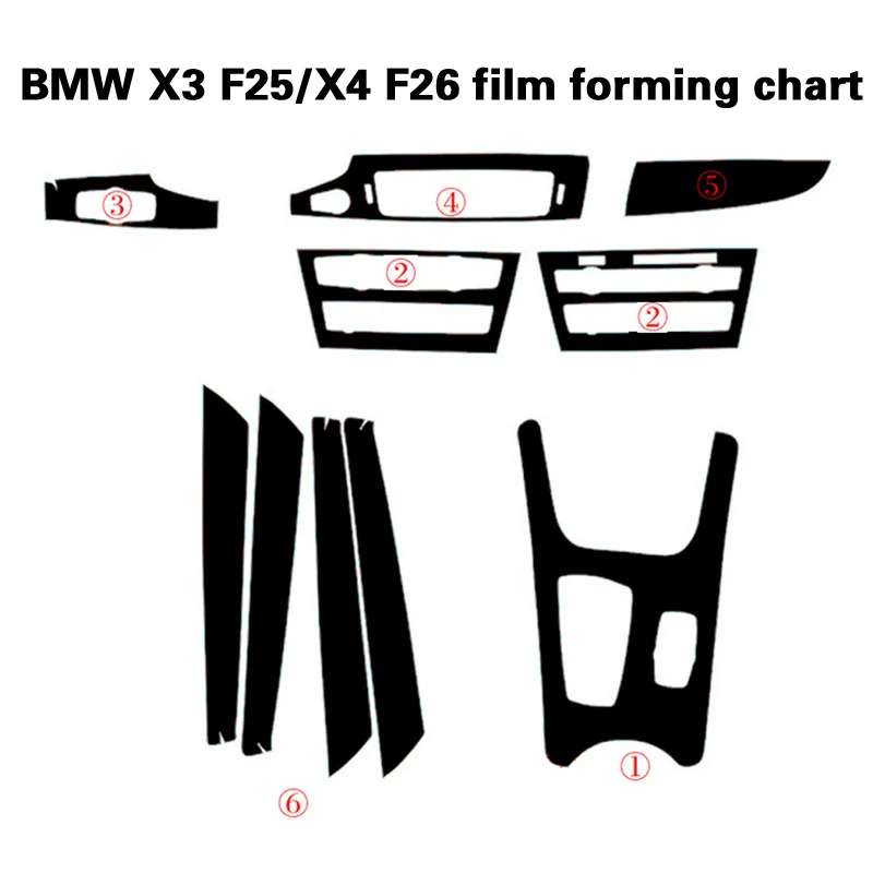 Для BMW X3 F25 X4 F26 2011 17 интерьерная Центральная панель управления дверная ручка 5D