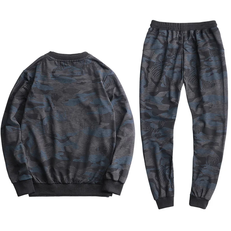 Мужской спортивный костюм негабаритный камуфляжный на осень L-9XL | Мужская одежда