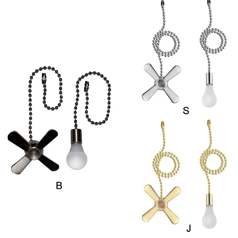Easy Install Decorative Light Bulb Accessories Home Styling Beaded Ball Copper Durable Pendant Ceiling Fan Pull Chain 312 | Обустройство