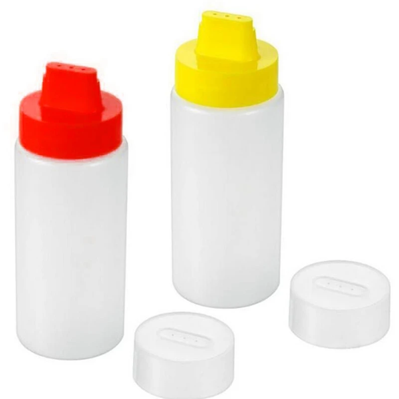 3 Hole 300ml kitchen appliance squeeze bottle oil can plastic sauce bottle kitchen accessories ketchup cooking tool