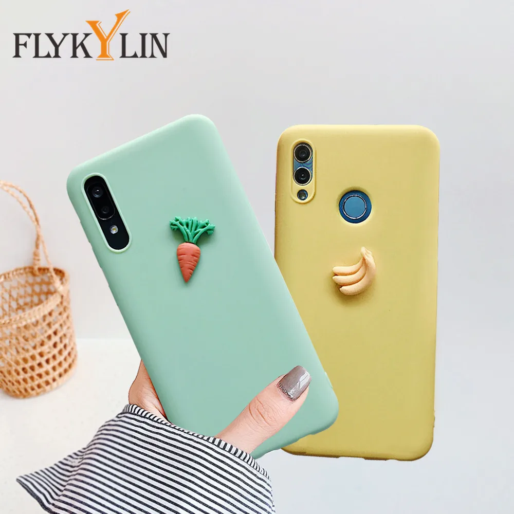 3D милый фруктовый силиконовый чехол для Huawei P40 P30 P20 P10 P9 P8 Lite 2017 P Smart 2020 Mate 9 10 20 Pro