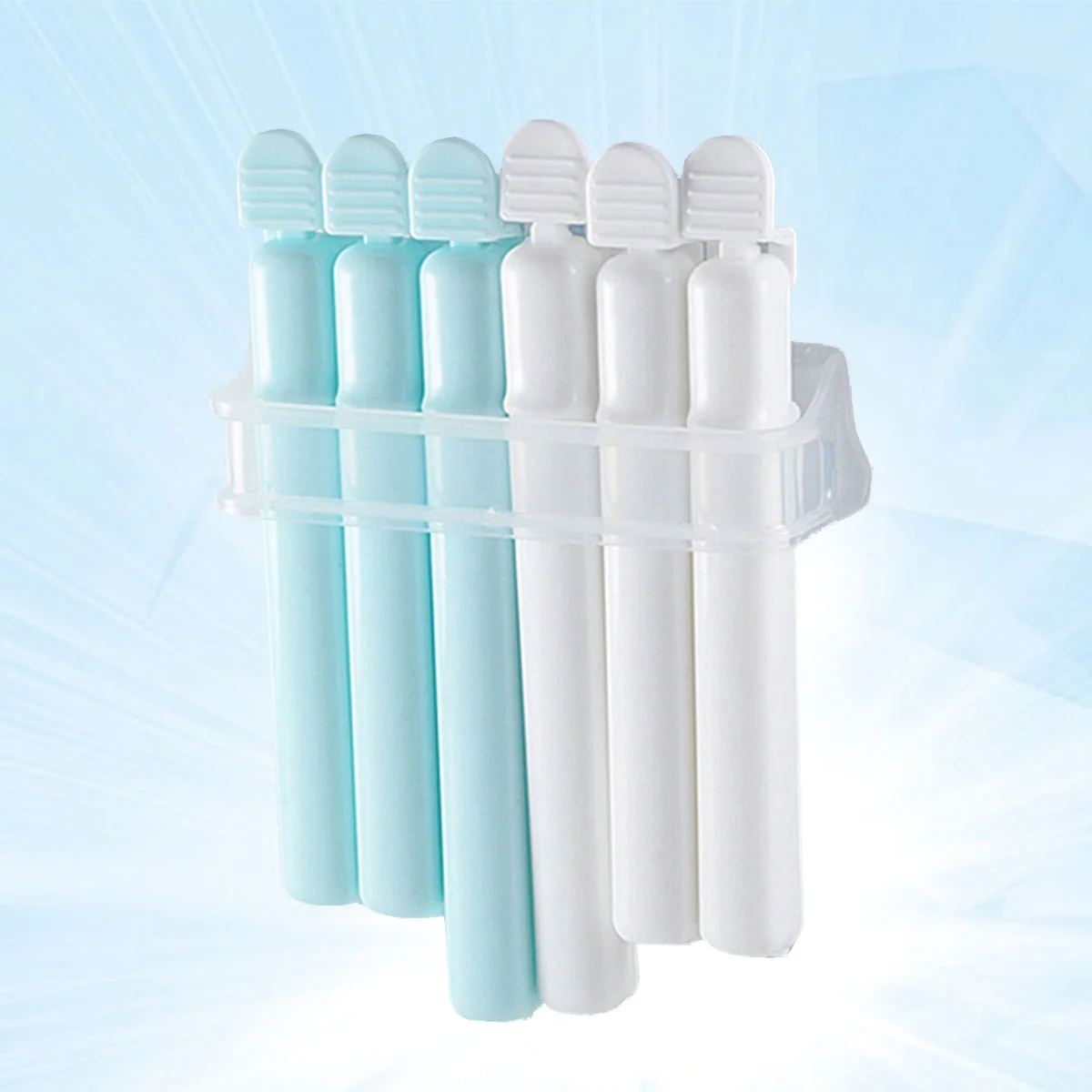 6 Pcs Food Storage Sealing Clips Suction Cup Wall Hanging Bag Moisture-Proof Clip Plastic Portable Clamp | Дом и сад