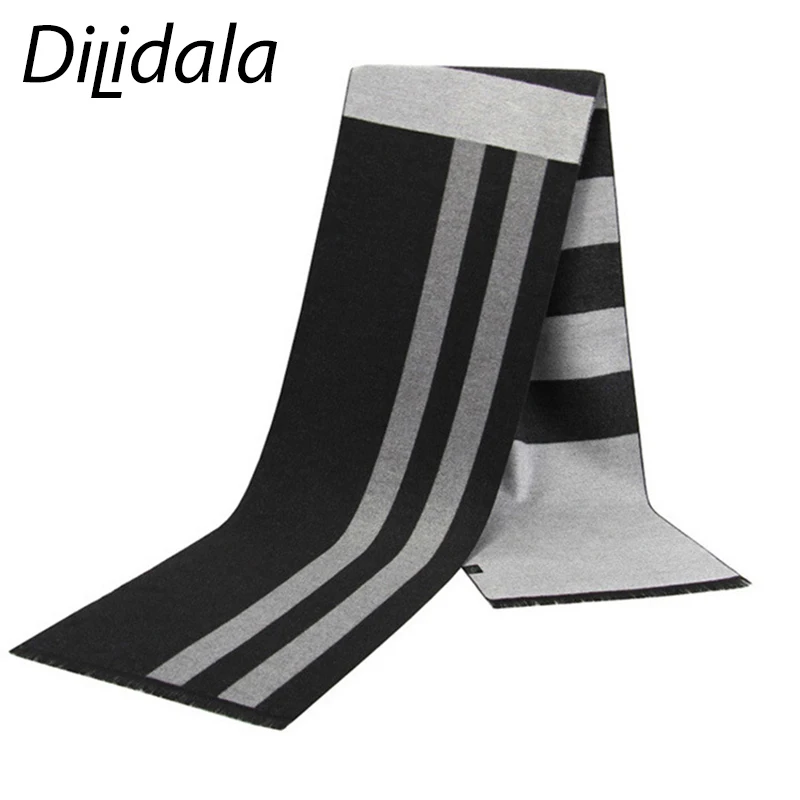 Dilidala клетчатый мужской шарф высокого качества сохраняющий тепло осенне зимние
