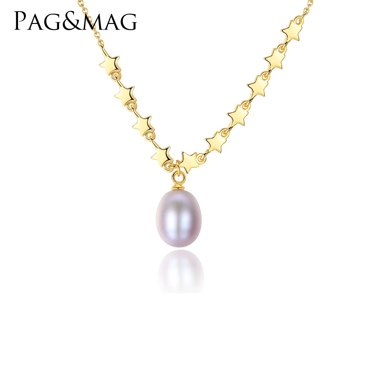 PAG & MAG ожерелье из стерлингового серебра S925 пробы цепочка для ключицы