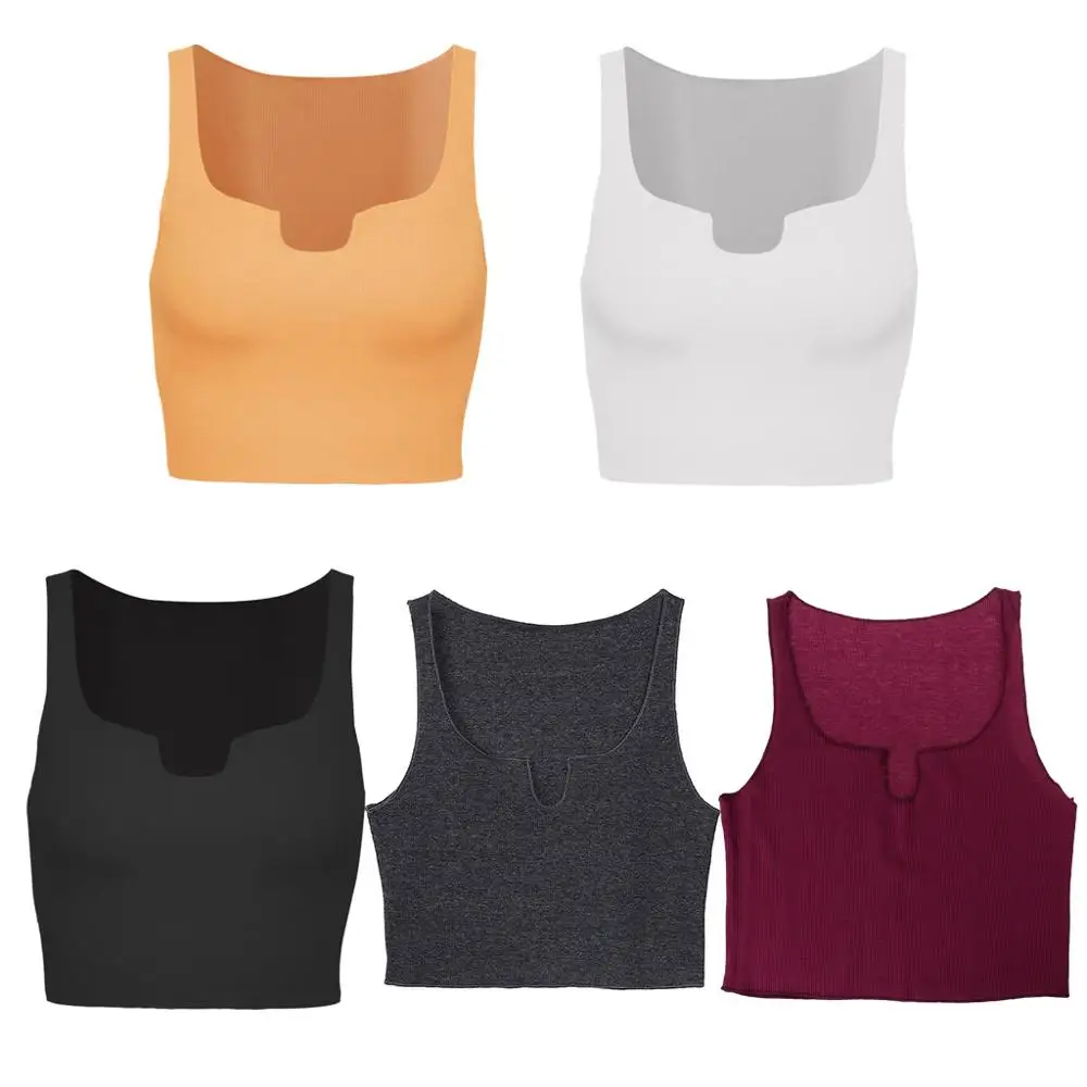 Женский укороченный топ с квадратным вырезом и спереди | Женская одежда