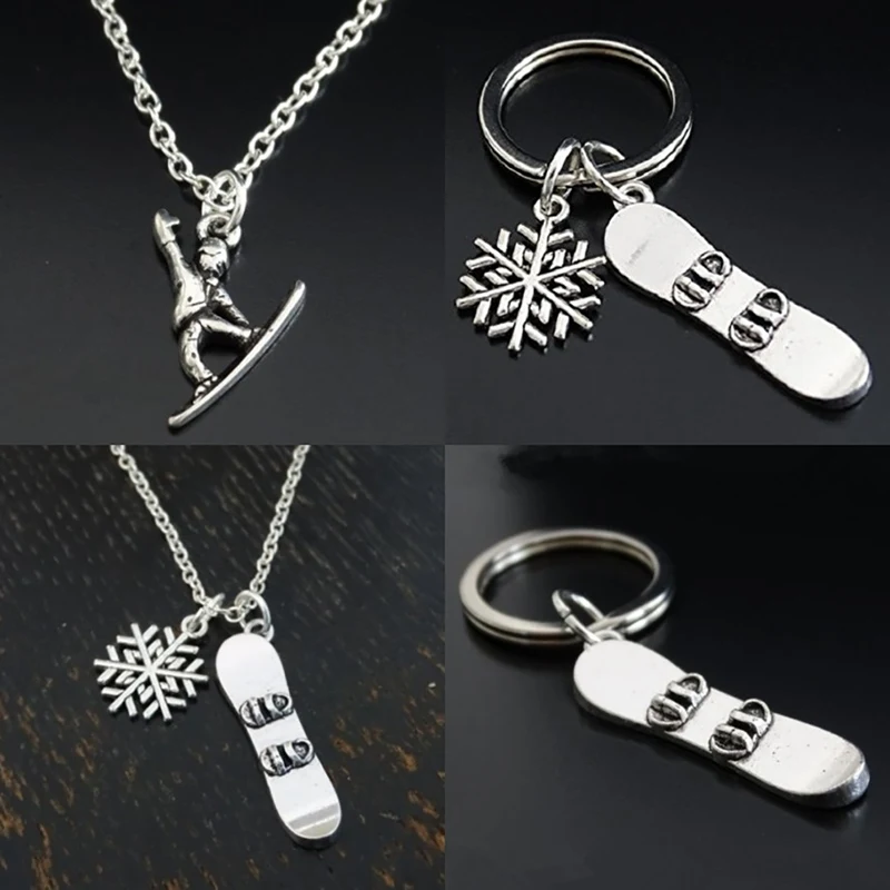 

Snowboard Snowboarder Keychain Snowboarding Keychain Key Ring outdoor multi tool camping hiking tools