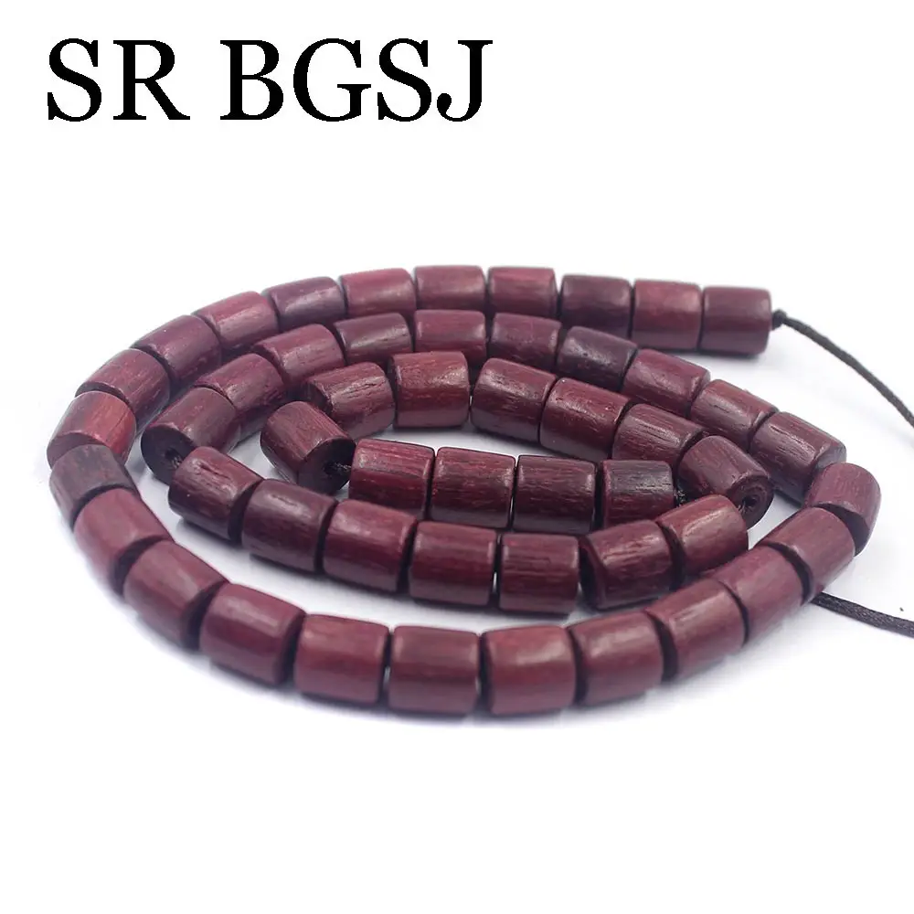 Бесплатная доставка 108 шт 8 мм Труба Форма колонны Фиолетовый Палисандр Дерево