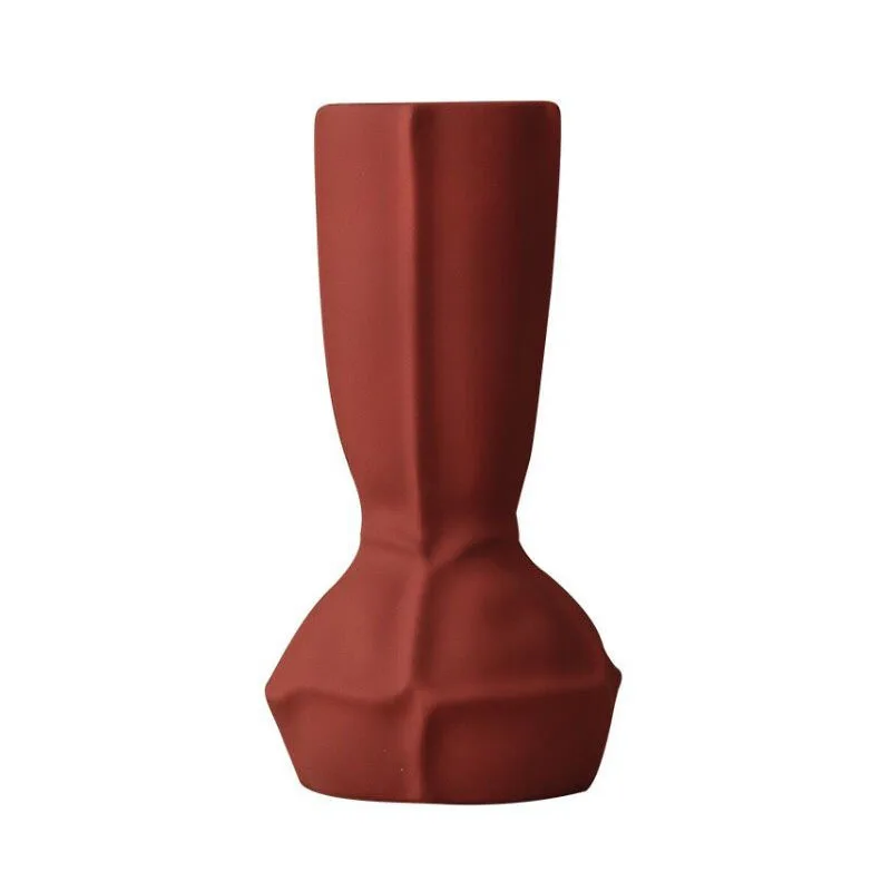 

Nordic Geometric Shape Dry Flower Vase Creative Decoration Home Living Room Dining Room TV Cabinet Tea TableDecoration Container