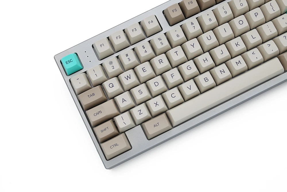 

SA profile Dye Sub Keycap Set PBT plastic retro beige for mechanical keyboard beige grey cyan gh60 xd64 xd84 xd96 87 104
