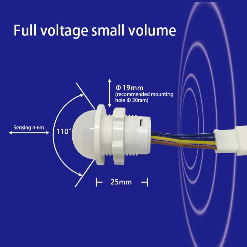 Новый PIR Сенсор детектор умный переключатель 110V 265V Светодиодный инфракрасный