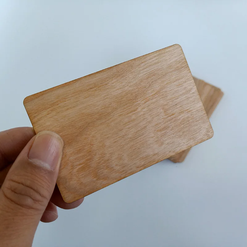 10 шт. дерева NFC Ntag213 Ntag216 RFID вишневая древесина без рисунка цифровая визитная