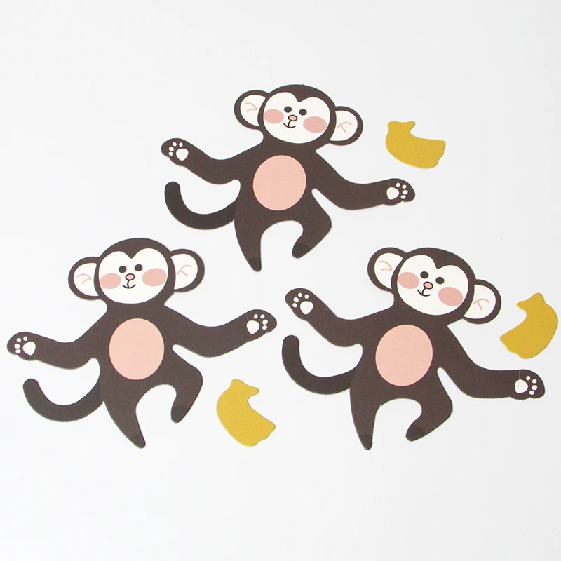 monkey x30pcs 30 шт. украшения в виде животных, конфет, обезьяны, кролика, панды, детские товары для вечеринки на день рождения, сладости, подарок для ребенка, декор для душа - Цвет: monkey x30pcs