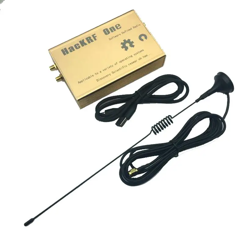 Бесплатная доставка Золотой чехол HackRF One SDR программно определяемое радио 1 МГц до