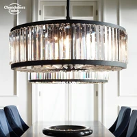 modern vintage crystal chandelier lighting pendant hanging light ceiling mounted chandeliers lamp for home hotel villa decor