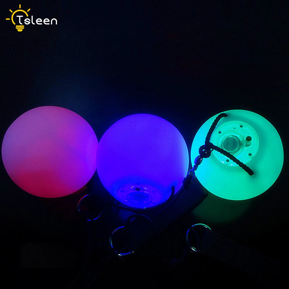 

1 pair = 2 pieces Selling Professional Balls belly dance Level Hand stage performance accessories RGB LED RGB POI Thrown Balls