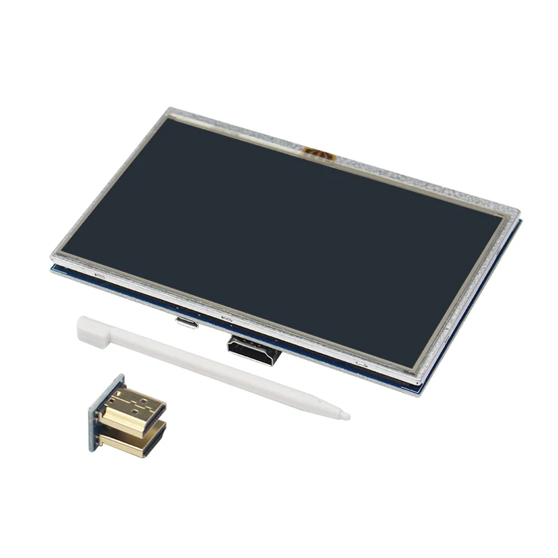 5 дюймов Raspberry Pi 4 Модель B сенсорный TFT ЖК-дисплей модуль+ акриловый держатель совместим с Raspberry Pi 4 Модель B/3B+/3B