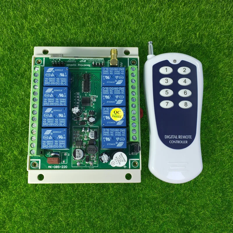 DC 12V 24V 36V 8CH RF беспроводной пульт дистанционного управления переключатель и